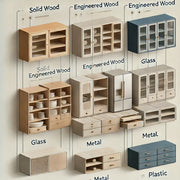 Materials Used in Crockery Almirahs