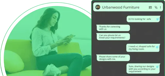 chat with furniture expert at Urbanwood