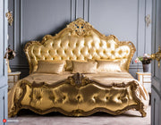 Vintage-Inspired Hand-Carved Bed – Solid Teak Wood for Lasting Elegance