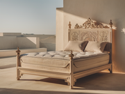 Durable Teak Wood Bed – Hand-Carved Masterpiece for Classic Elegance