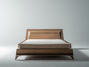 Contemporary Minimalist Teak Bed Frame – Perfect for Elegant Spaces