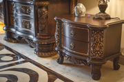 Classic Hand-Carved Wooden Bedside Table – Durable Teak Wood for Elegant Styling