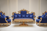 Elegant Wooden Sofa Set – Handcrafted Teak Masterpiece for Timeless Homes