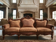 Elegant Hand-Carved Sofa Set – Durable Teak with Premium Finish