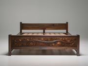 Luxurious Teak Bed – Artisan Hand-Carved Wooden Masterpiece for Elegance