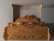 Grand Wooden Teak Bed – Premium Quality and Artisan Hand-Carved Details