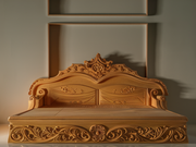 Grand Teak Wooden Bed – Premium Hand-Carved for Lasting Beauty