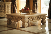 Hand-Carved Teak Coffee Table – Elegant Centerpiece for Modern Interiors