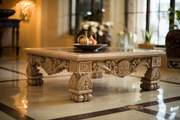 Exclusive Hand-Carved Teak Coffee Table – Premium Quality and Timeless Appeal