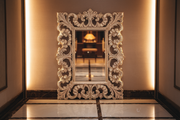 Premium Wooden Mirror Frame - Intricately Hand-Carved Teak