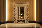 Elegant Hand-Carved Wooden Mirror Frame for Modern Interiors