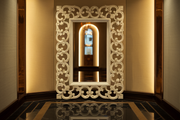 Elegant Hand-Carved Teak Mirror Frame - Stylish and Durable