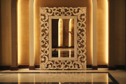 High-Quality Wooden Mirror Frame - Teak with Hand-Carved Details
