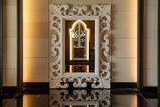 Ornate Wooden Mirror Frame - Hand-Carved Patterns for Stylish Walls