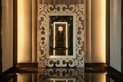 Hand-Carved Teak Mirror Frame - Timeless Wooden Elegance
