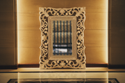 Decorative Hand-Carved Teak Frame for Luxurious Mirror Designs