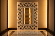 Decorative Teak Mirror Frame - Timeless Hand-Carved Beauty