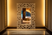 Artistic Wooden Mirror Frame - Premium Hand-Carved Teak Craft