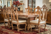 Ornate Teak Dining Table Set – A Perfect Fusion of Art and Function