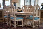 Elegant Hand-Carved Dining Set – High-Quality Teak for Lasting Luxury