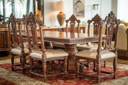 Elegant Dining Set – Hand-Carved Teak Wood Masterpiece