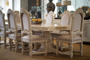 Premium Quality Teak Dining Table Set with Exquisite Hand-Carving