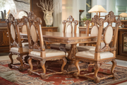 Exclusive Hand-Carved Teak Dining Set – Made for Sophisticated Dining