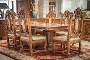 Timeless Hand-Carved Teak Dining Set – Durable and Beautiful