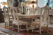 Sophisticated Hand-Carved Teak Dining Table Set – Perfect for Any Occasion