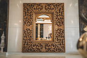 Decorative Wooden Mirror Frame - Premium Hand-Carved Teak
