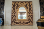Exquisite Teak Mirror Frame - Hand-Carved for Timeless Beauty