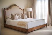 Minimalist Teak Wood Bed – Durable, Sleek, and Stylish