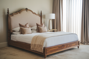 Teak Wood Bed Frame with Minimalist Style and Long-Lasting Durability