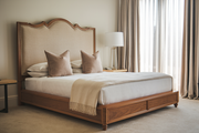 Modern Teak Bed - Perfect for Stylish Bedrooms