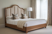 Luxury Modern Teak Wooden Bed for a Timeless Bedroom Experience