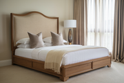 Durable Teak Wooden Bed – Stylish Frame for Elegant Interiors