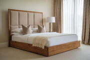 Minimalist Teak Wood Bed Frame for Modern and Elegant Interiors