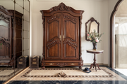 Hand-Carved Wooden Wardrobe in Teak Wood – Designed for Your Comfort