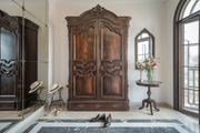 Hand-Carved Wooden Almirah in Teak Wood – Antique-Style Elegance