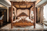 Premium Quality Teak Bed – Fully Handcrafted for Timeless Elegance