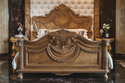 Elegant Hand-Carved Bed – Solid Teak Wood with Superior Durability