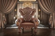 Ornate Hand-Carved Teak Bedroom Chair – Long-Lasting Beauty