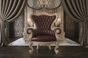 Royal Teak Wood Bedroom Chair – Expert Hand-Carved Detailing