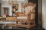 High-End Teak Bedroom Chair – Hand-Carved Masterpiece for Elegant Spaces