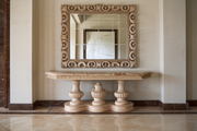 Hand Carved Console Table – Luxury Teak Wood with Premium Frame Design