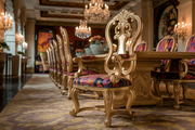 Majestic Teak Dining Table with Hand-Carved Details – Perfect for Your Space