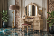 Classic Vintage Vanity Dressing Table – A Luxurious, High-Quality Piece of Royal Craftsmanship