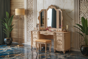Ornate Vintage Vanity Dressing Console – A Premium, Luxurious & Sustainable Set