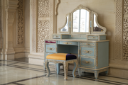 Ornate Wooden Dressing Table Vanity – A Rich, High-Quality & Royal Set