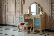 Antique Teak Dressing Table Console – A Luxurious, High-Quality Piece of Royal Craftsmanship